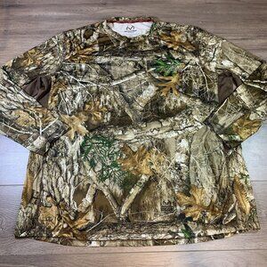 Realtree Long Sleeve Shirt Men’s 3XL Woodland Camouflage Performance Hunting